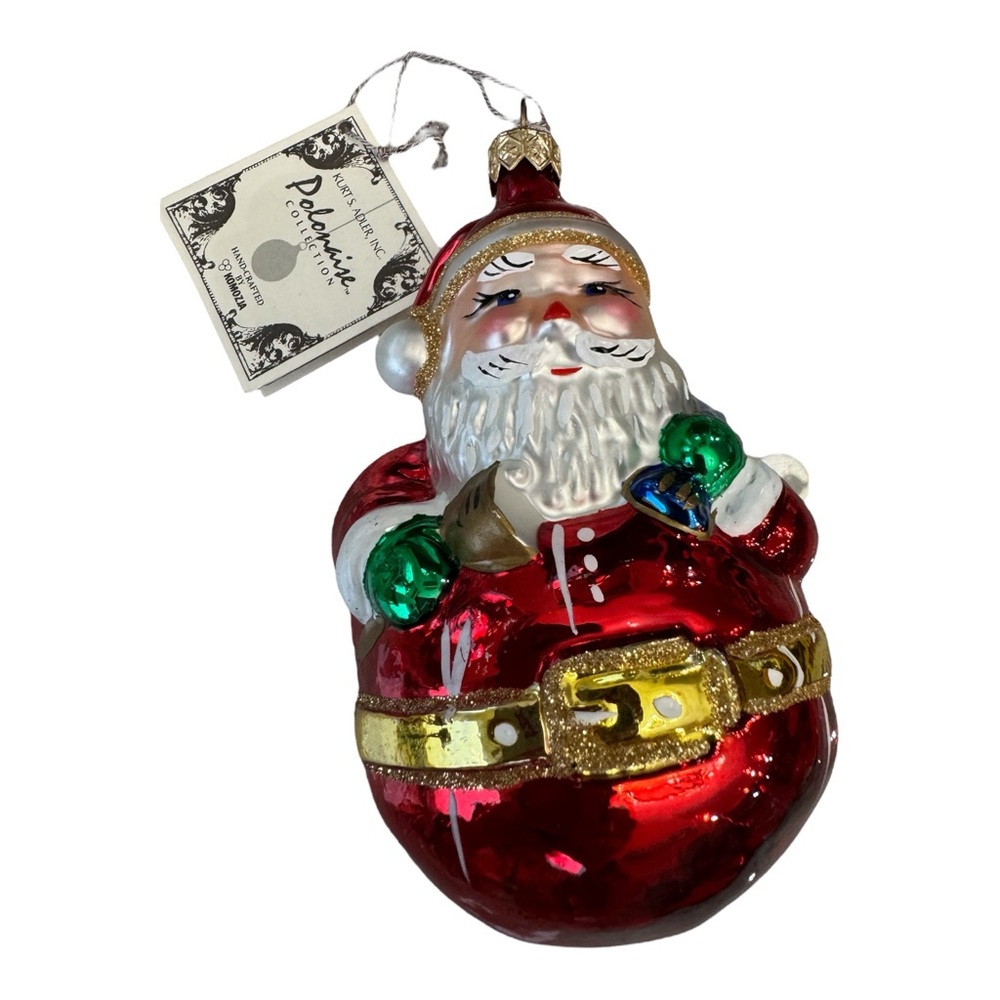 VTG Kurt Adler‎ Polonaise Roly Poly Santa Claus Ornament